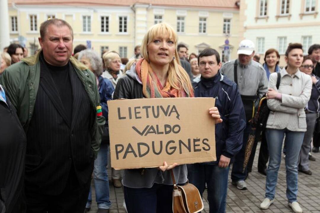 Po įvykių Garliavoje – mitingas prie Prezidentūros