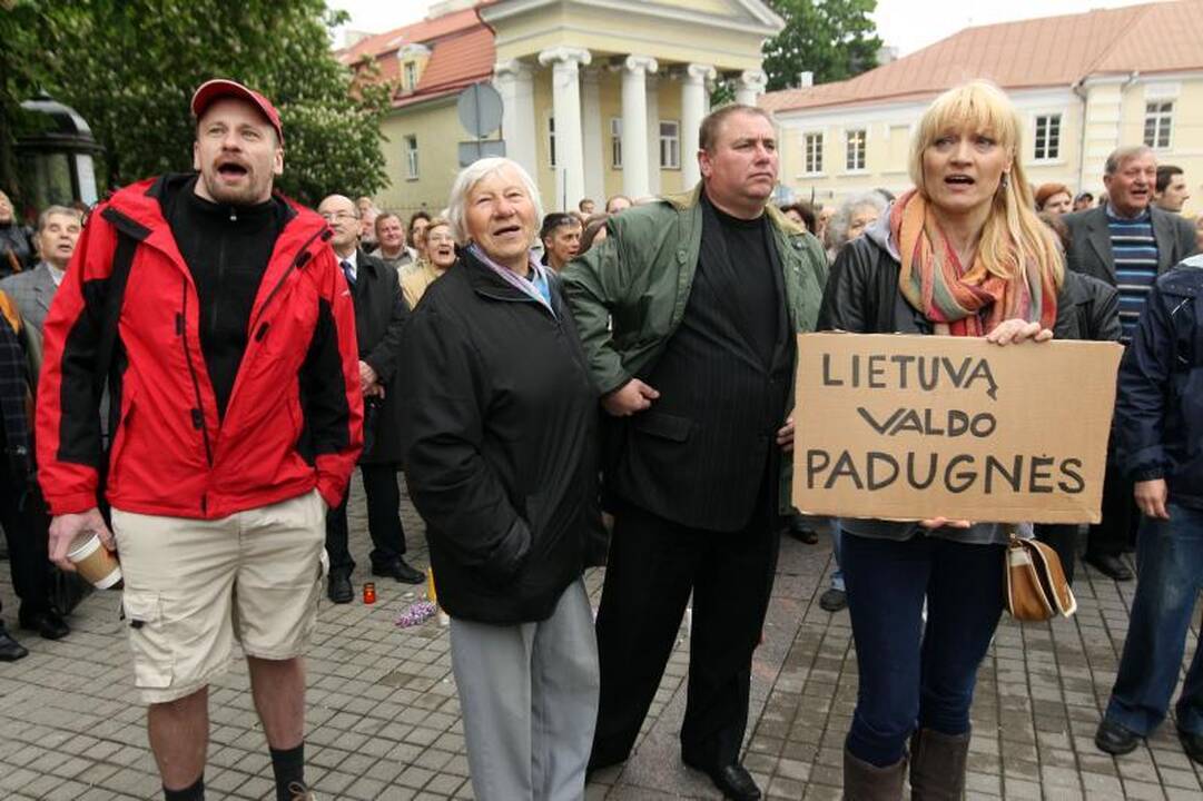 Po įvykių Garliavoje – mitingas prie Prezidentūros