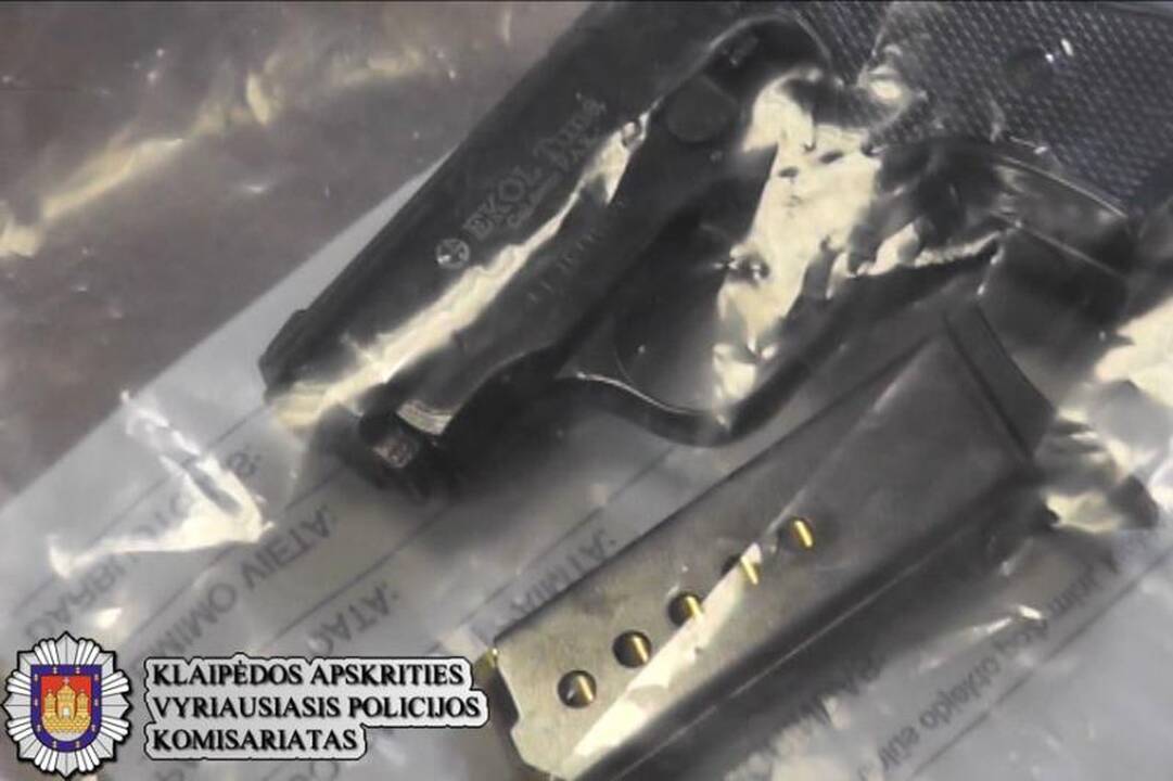 Klaipėdos pareigūnai sulaikė mašinvagių grupuotę