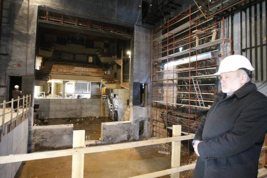 Dramos teatro rekonstrukcija: darbai vyksta sklandžiai