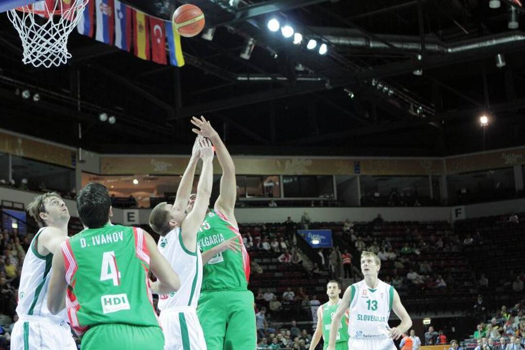 Klaipėdos arena: sunki slovėnų pergalė prieš bulgarus