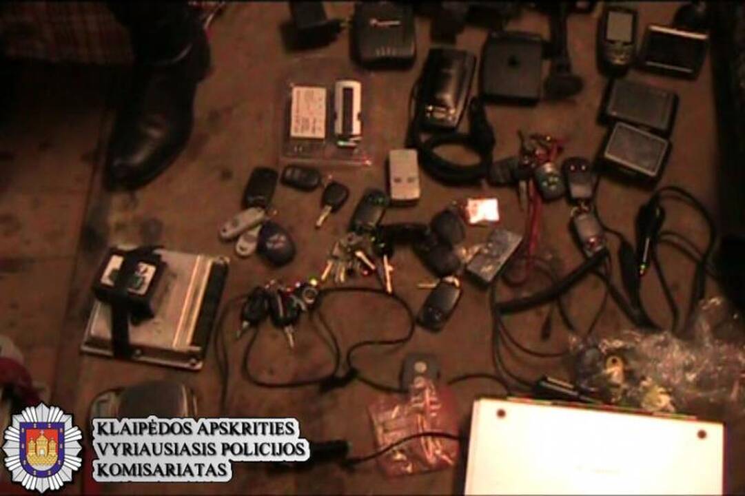 Klaipėdos pareigūnai sulaikė mašinvagių grupuotę