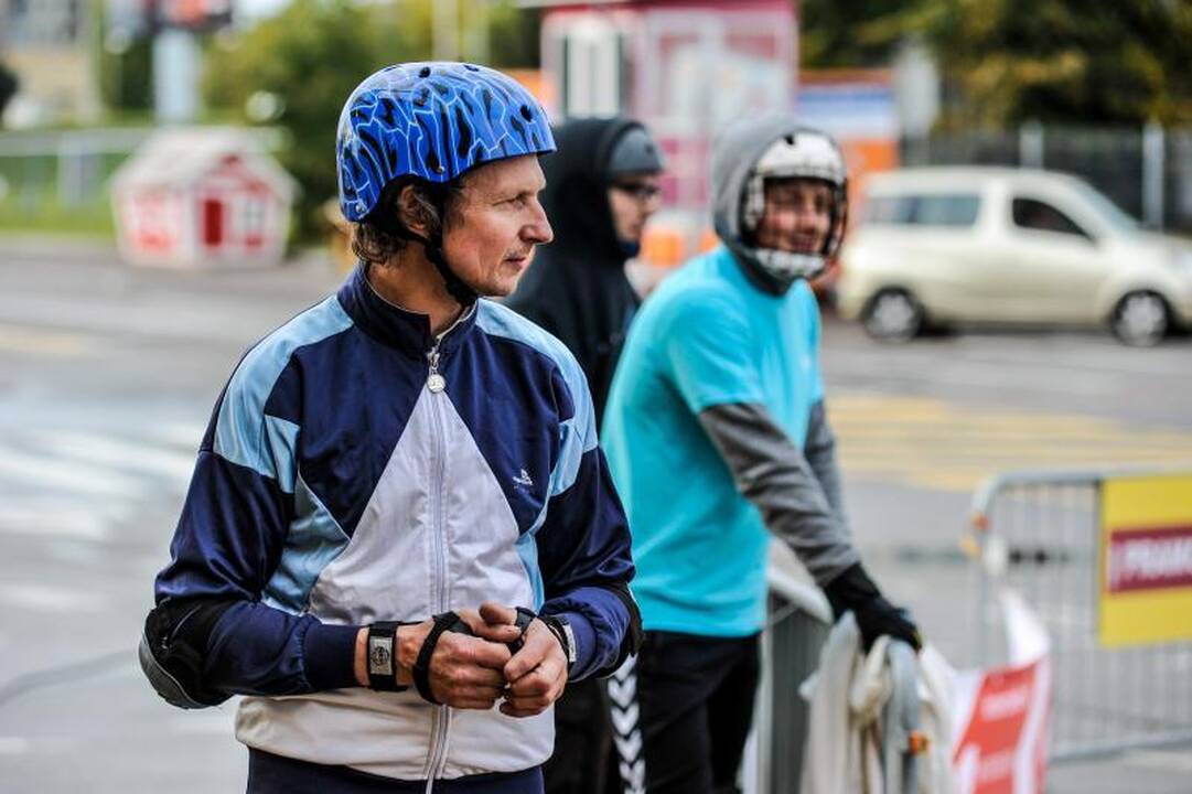 Kauno riedučių maratoną sugadino prastas oras