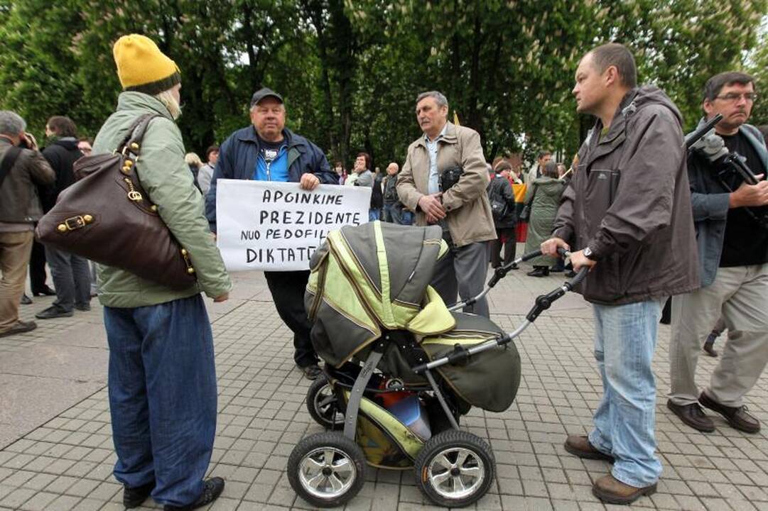 Po įvykių Garliavoje – mitingas prie Prezidentūros