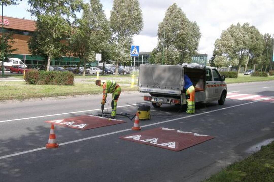 Klaipėdos gatvėse įrengti daugiau kalnelių neleista