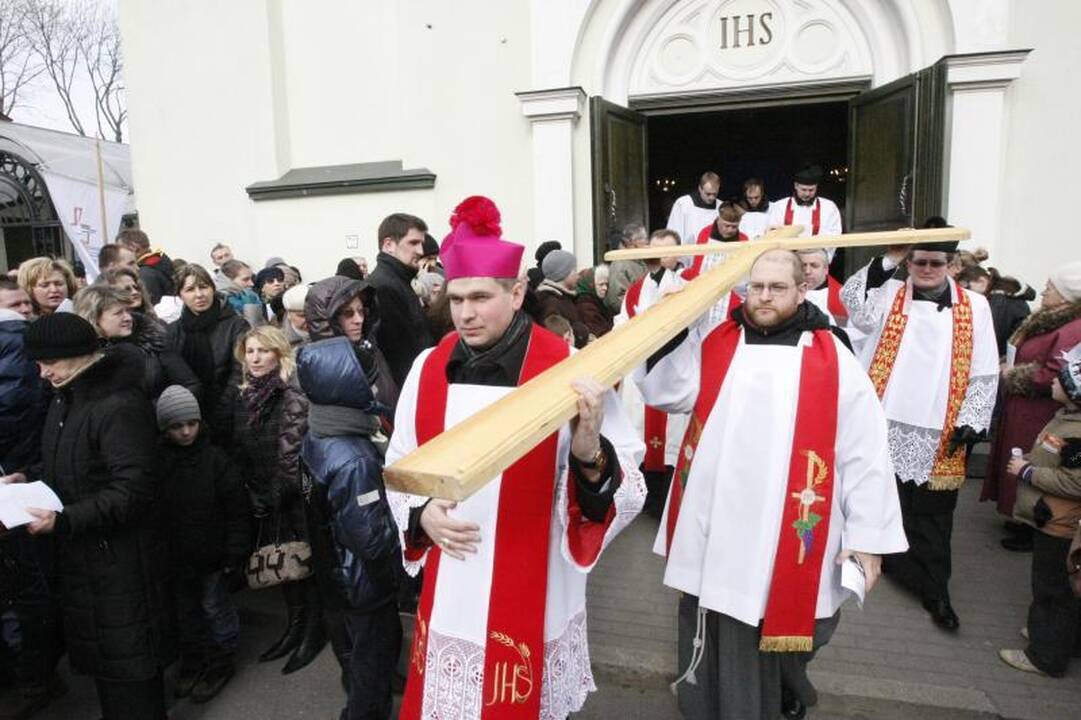 Klaipėdiečiai išsiruošė į Kryžiaus kelią