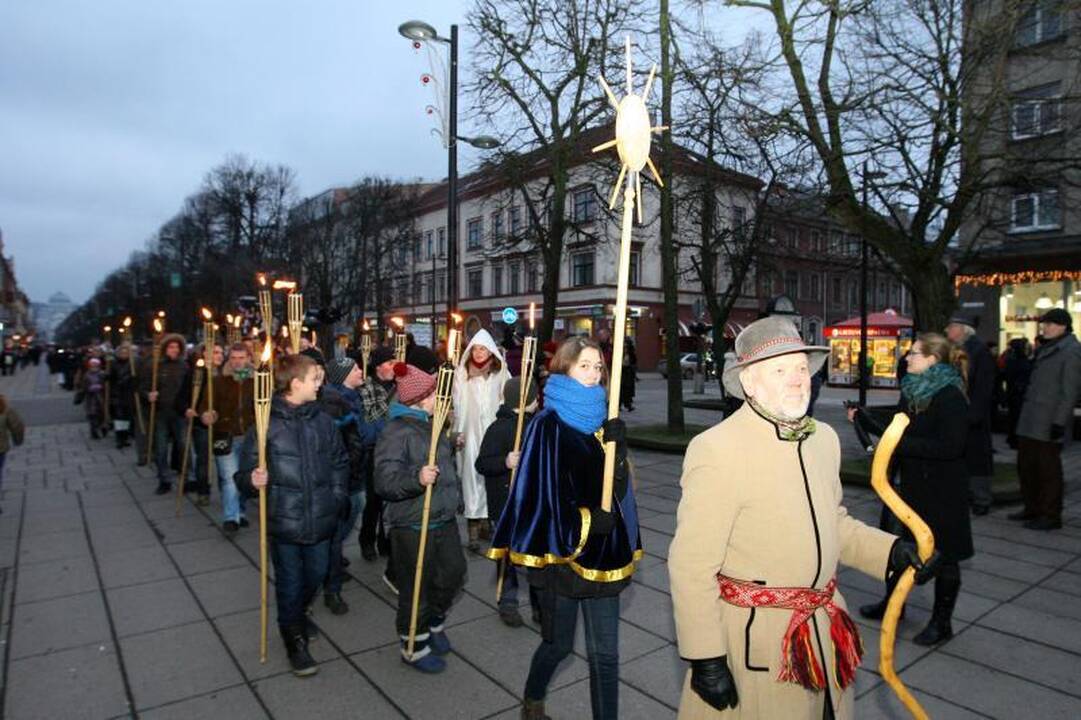 Trys karaliai Kaune paskelbė žiemos švenčių pabaigą  