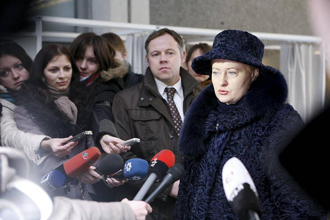 Prezidentei nebuvo sunku apsispręsti, už ką atiduoti savo balsą (papildyta)