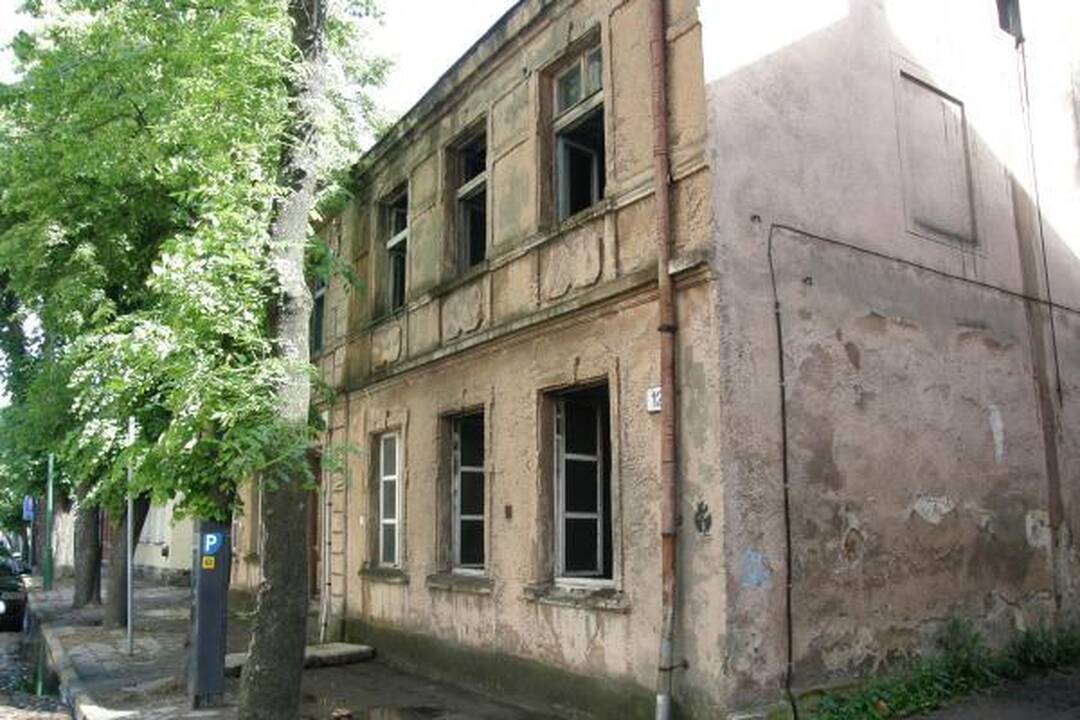 Klaipėdos centre degė namas