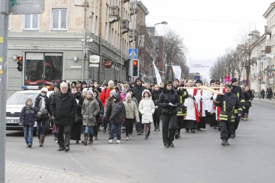 Klaipėdiečiai išsiruošė į Kryžiaus kelią