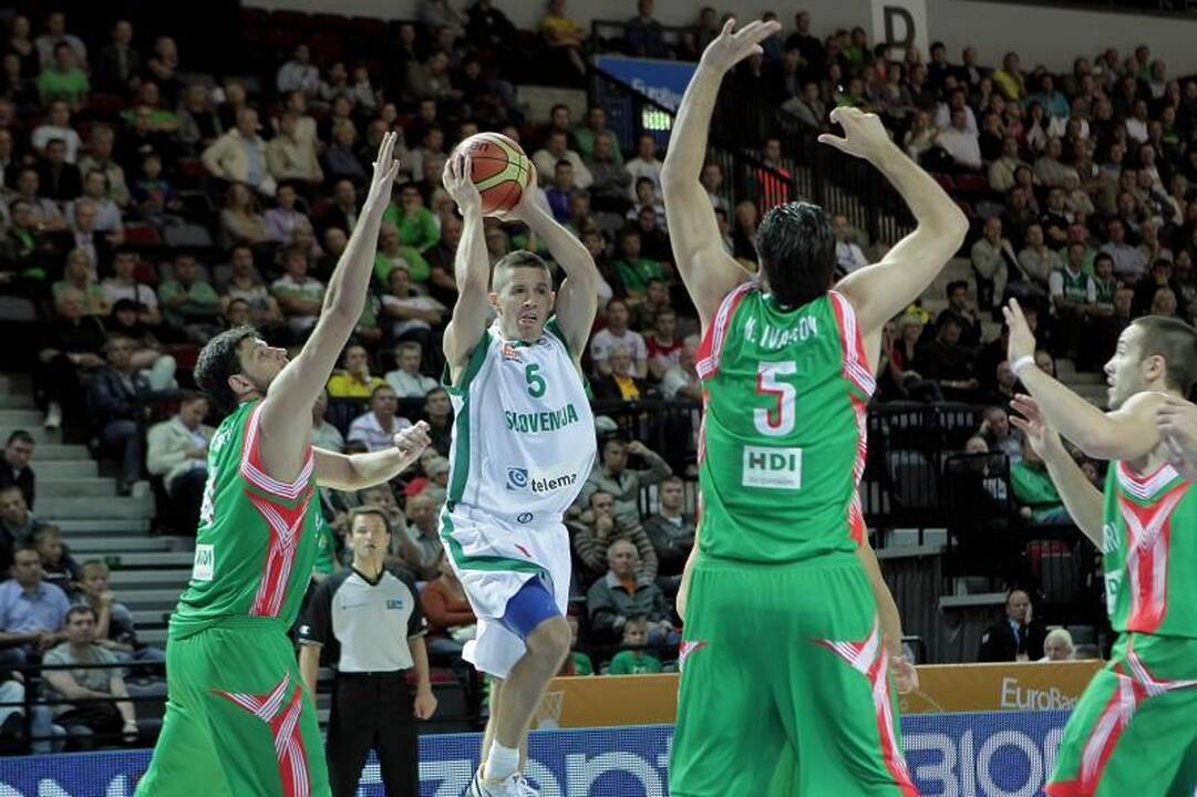 Klaipėdos arena: sunki slovėnų pergalė prieš bulgarus