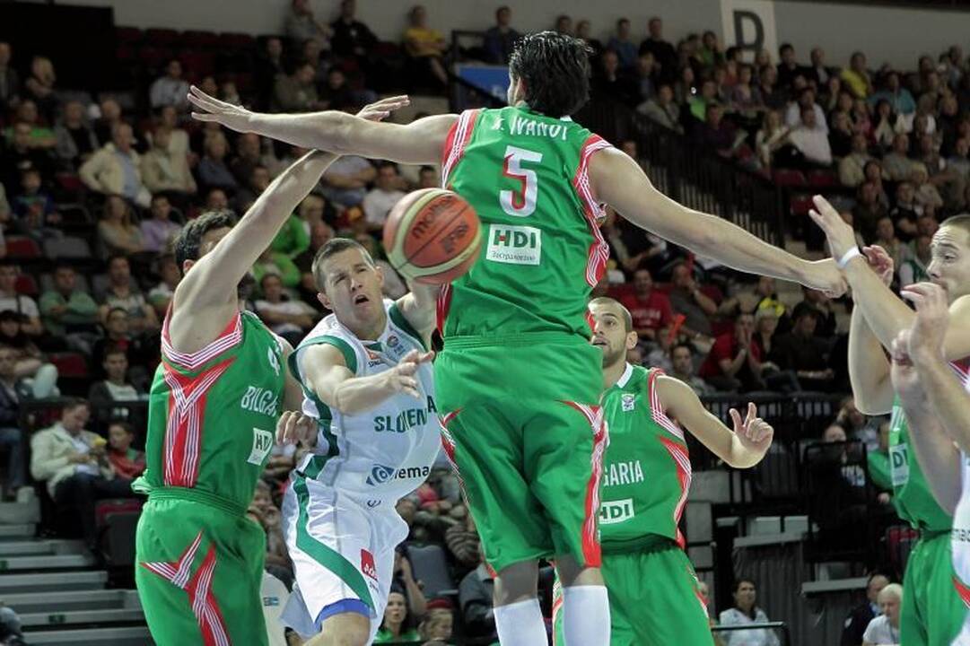 Klaipėdos arena: sunki slovėnų pergalė prieš bulgarus
