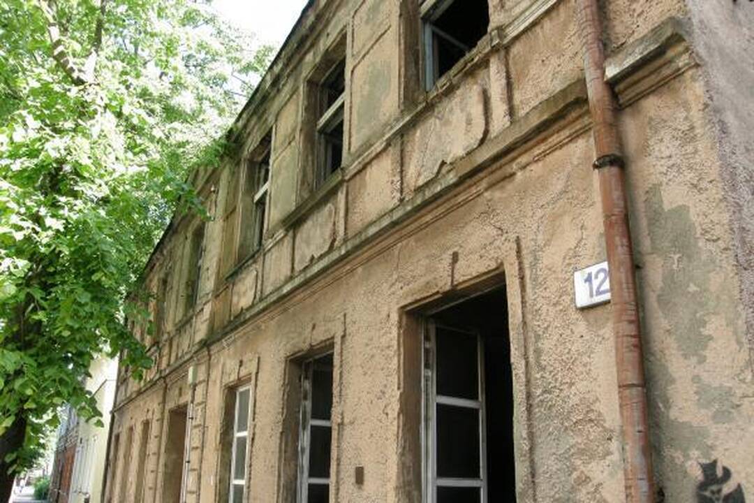 Klaipėdos centre degė namas