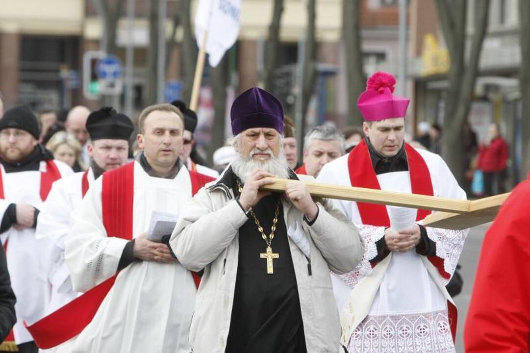 Klaipėdiečiai išsiruošė į Kryžiaus kelią