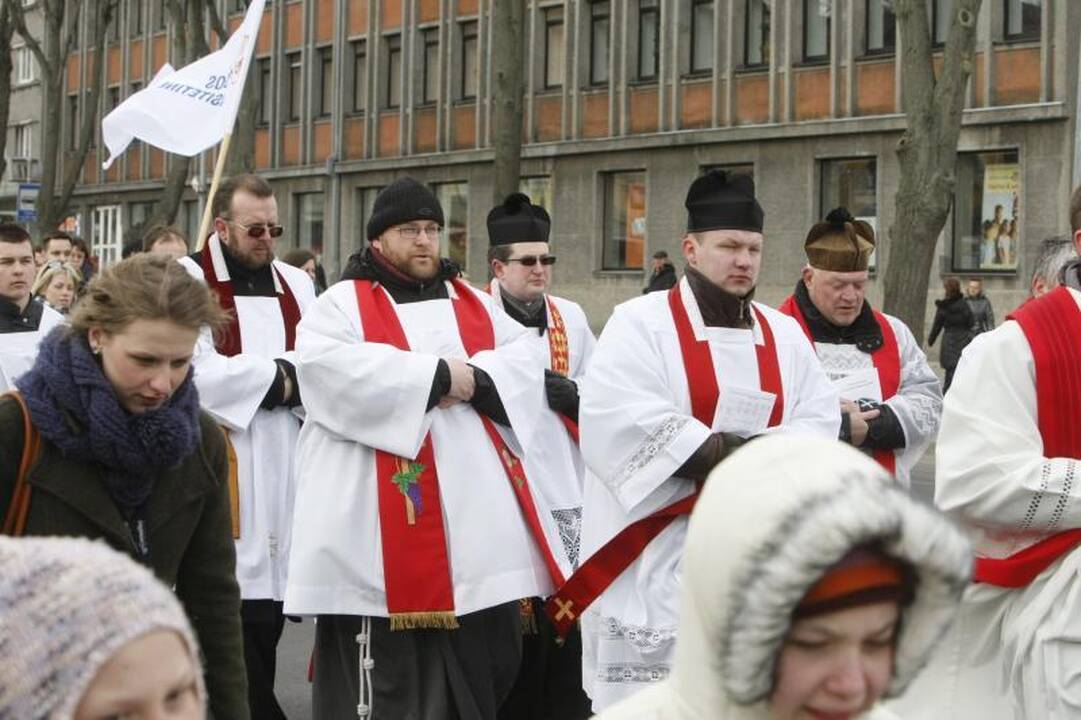 Klaipėdiečiai išsiruošė į Kryžiaus kelią