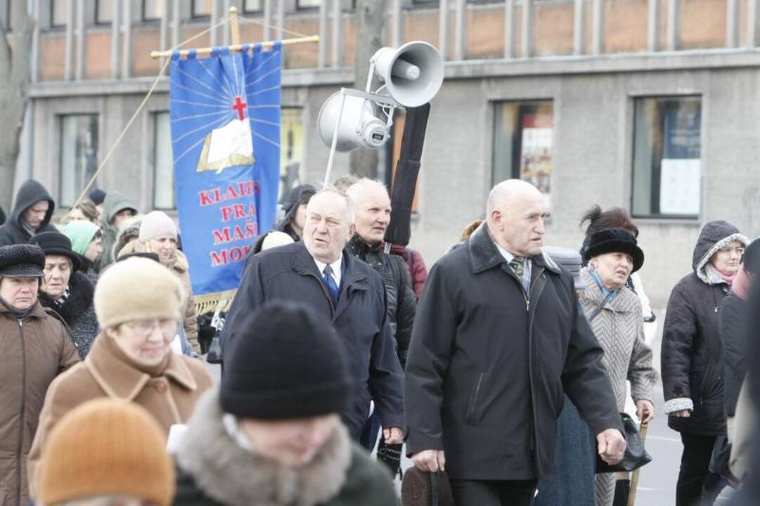 Klaipėdiečiai išsiruošė į Kryžiaus kelią