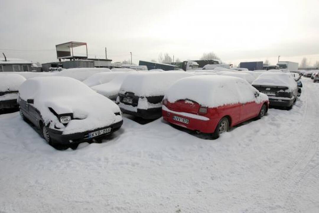 Sulaikyti automobiliai atgaline data parduodami neegzistuojantiems asmenims