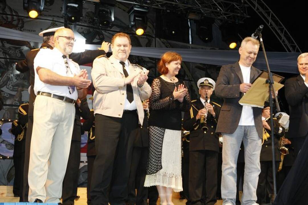 Metų jūrininkas šventė laive