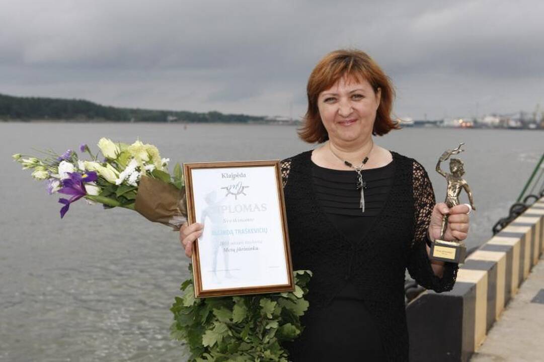Metų jūrininkas šventė laive