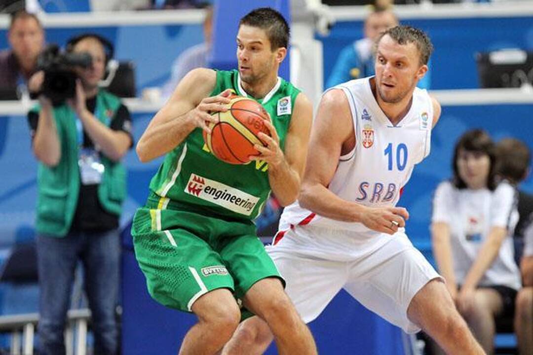 S.Jasaitis: jei įmetėme 100 taškų, reiškia serbai blogai gynėsi