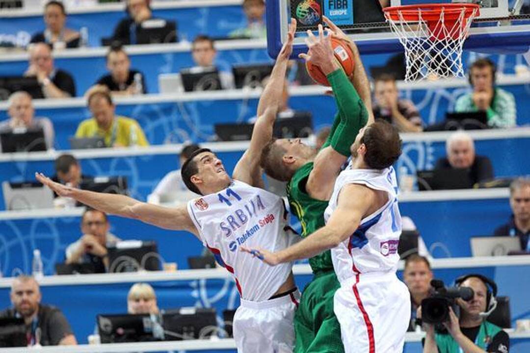 S.Jasaitis: jei įmetėme 100 taškų, reiškia serbai blogai gynėsi