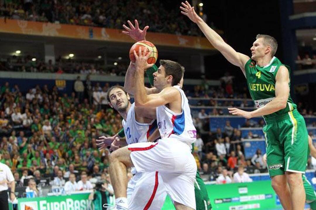S.Jasaitis: jei įmetėme 100 taškų, reiškia serbai blogai gynėsi