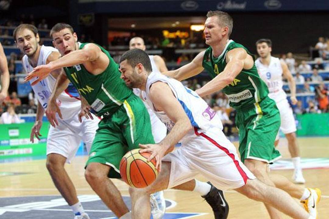 S.Jasaitis: jei įmetėme 100 taškų, reiškia serbai blogai gynėsi