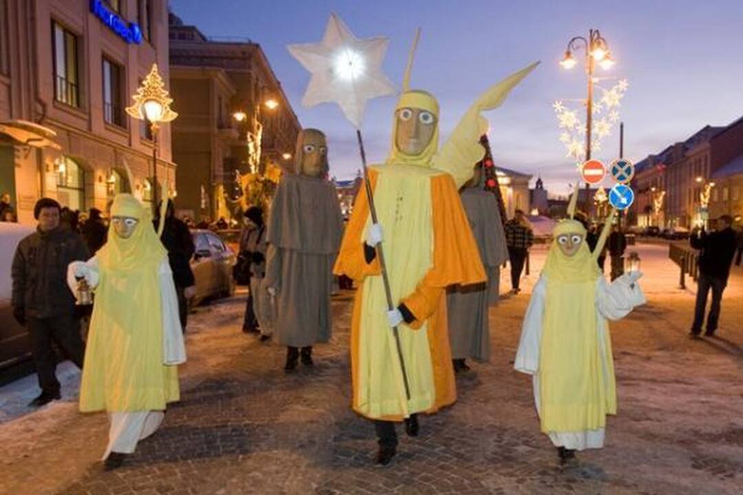 Vilniečiai pasitiko Tris Karalius ir išlydėjo eglutes 