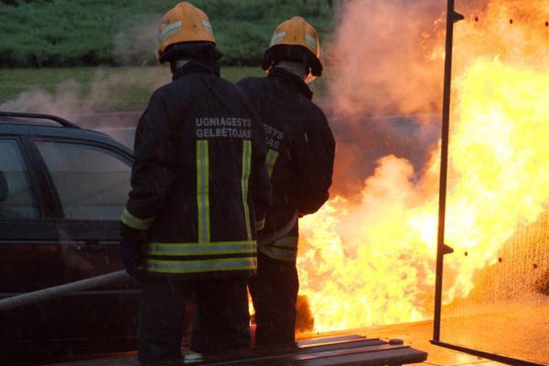 Pilaitės prospekte sudegė automobilis