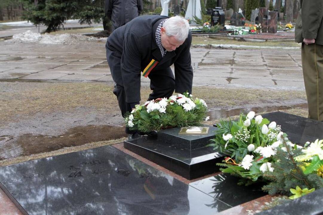 Pagerbė Nepriklausomybės akto signatarą Alfonsą Žalį