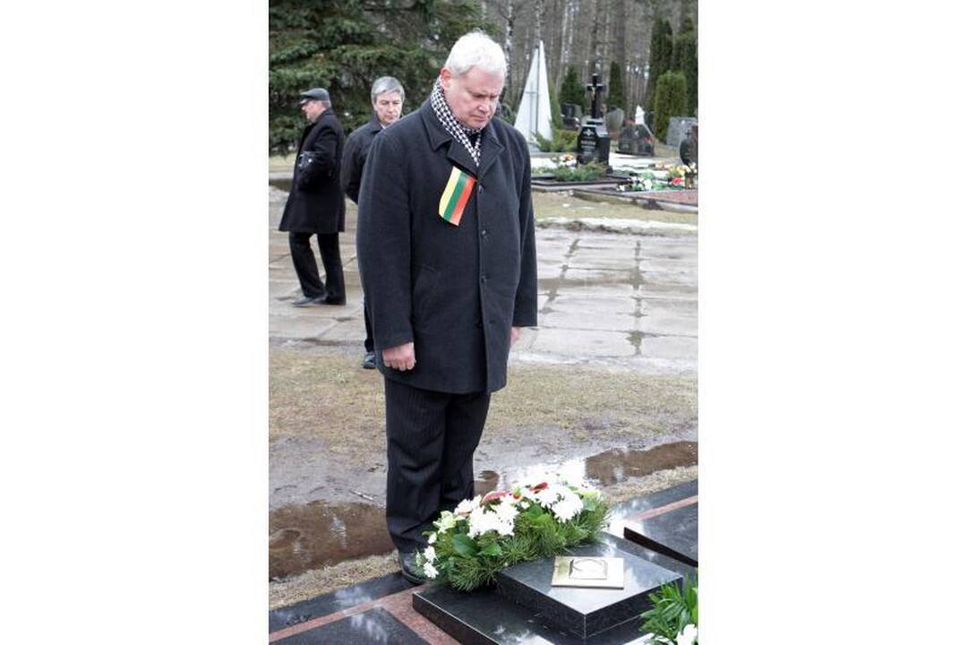 Pagerbė Nepriklausomybės akto signatarą Alfonsą Žalį