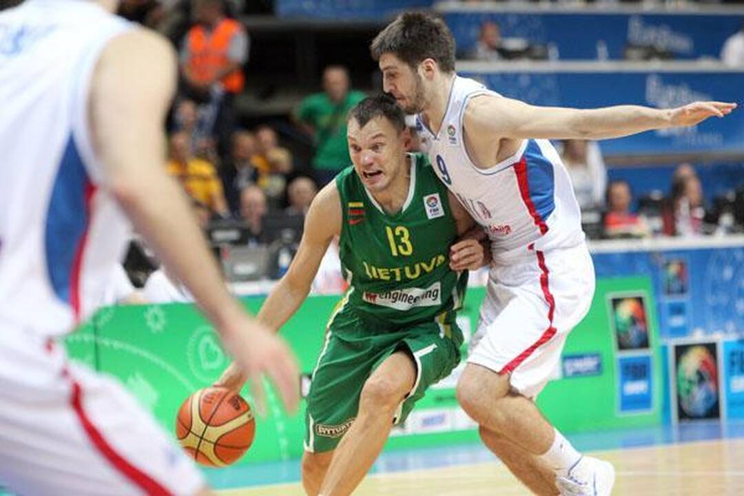 S.Jasaitis: jei įmetėme 100 taškų, reiškia serbai blogai gynėsi