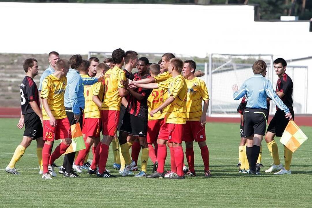 FC „Klaipėda“ varžybose – muštynių nuojauta