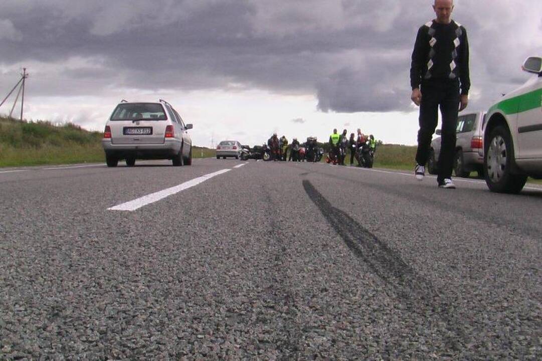 Susidūrus motociklams, nukentėjo du žmonės