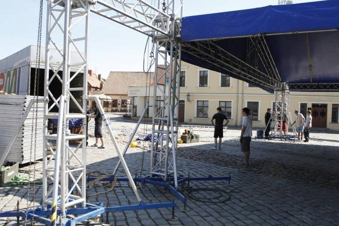 Klaipėdos džiazo festivalis: jau statoma scena