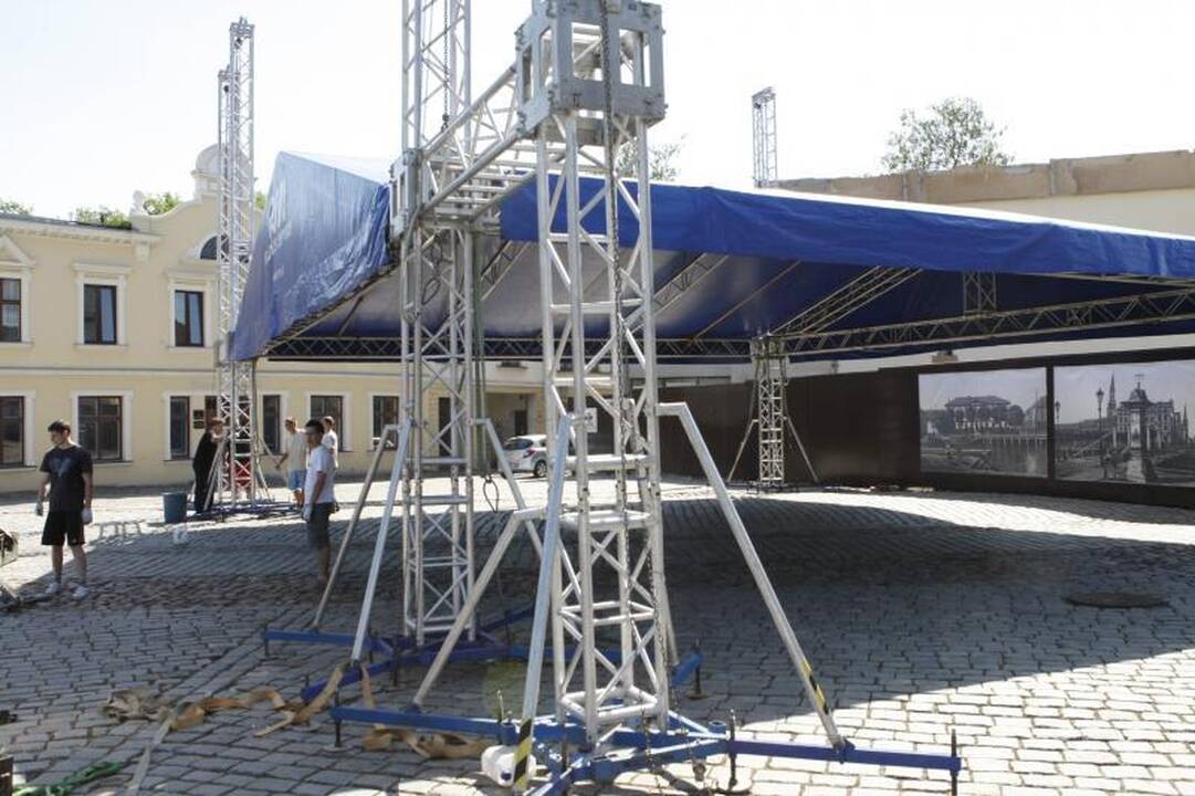 Klaipėdos džiazo festivalis: jau statoma scena