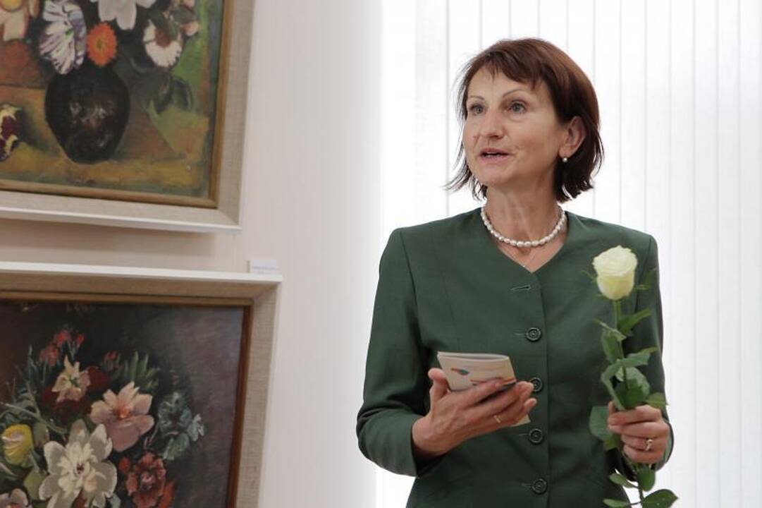 Lietuvos dailės muziejaus galerijoje Klaipėdoje – puokštė P.Domšaičiui