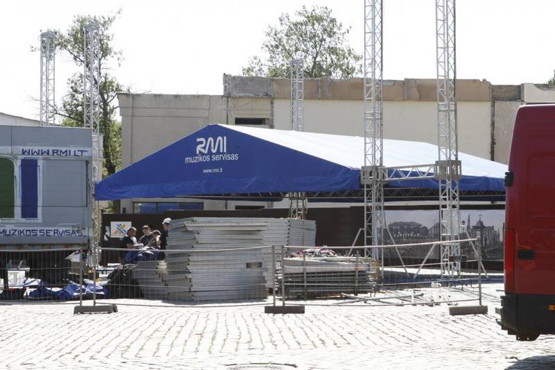 Klaipėdos džiazo festivalis: jau statoma scena