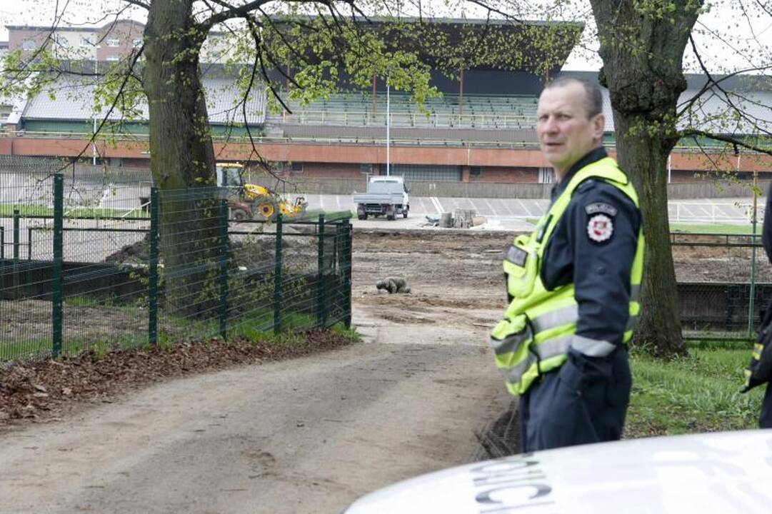 Klaipėdos dviračių treke darbininkai rado bombą