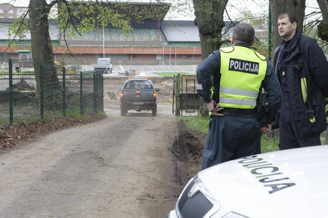 Klaipėdos dviračių treke darbininkai rado bombą
