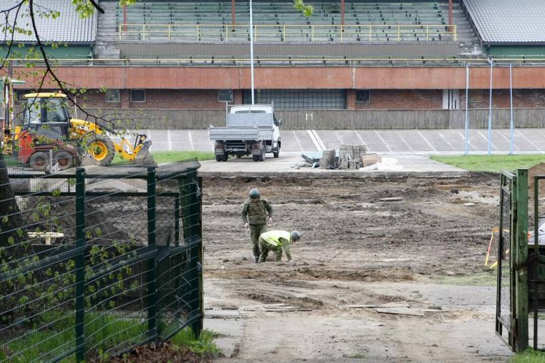 Klaipėdos dviračių treke darbininkai rado bombą