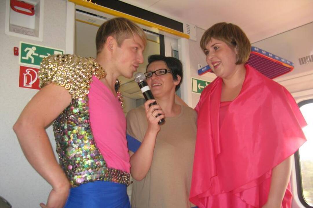 Pajudėjo muzikinis traukinys tarp Vilniaus ir Kauno