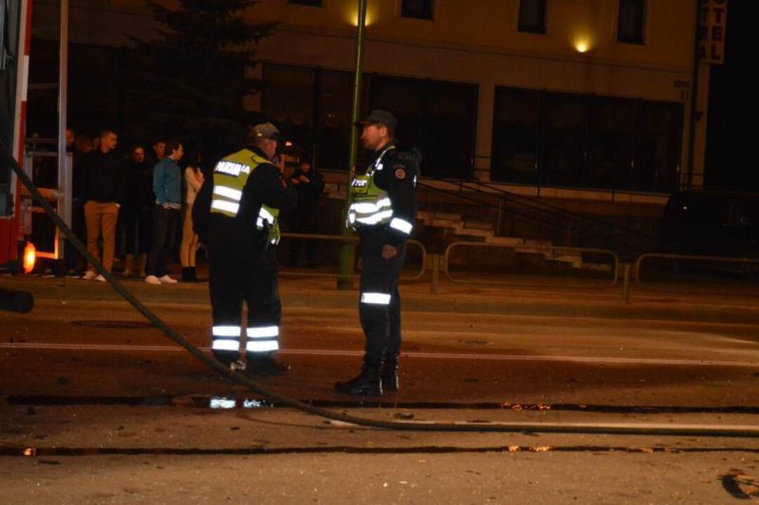 Nakties lenktynės Klaipėdoje baigėsi dviejų jaunuolių žūtimi (foto)