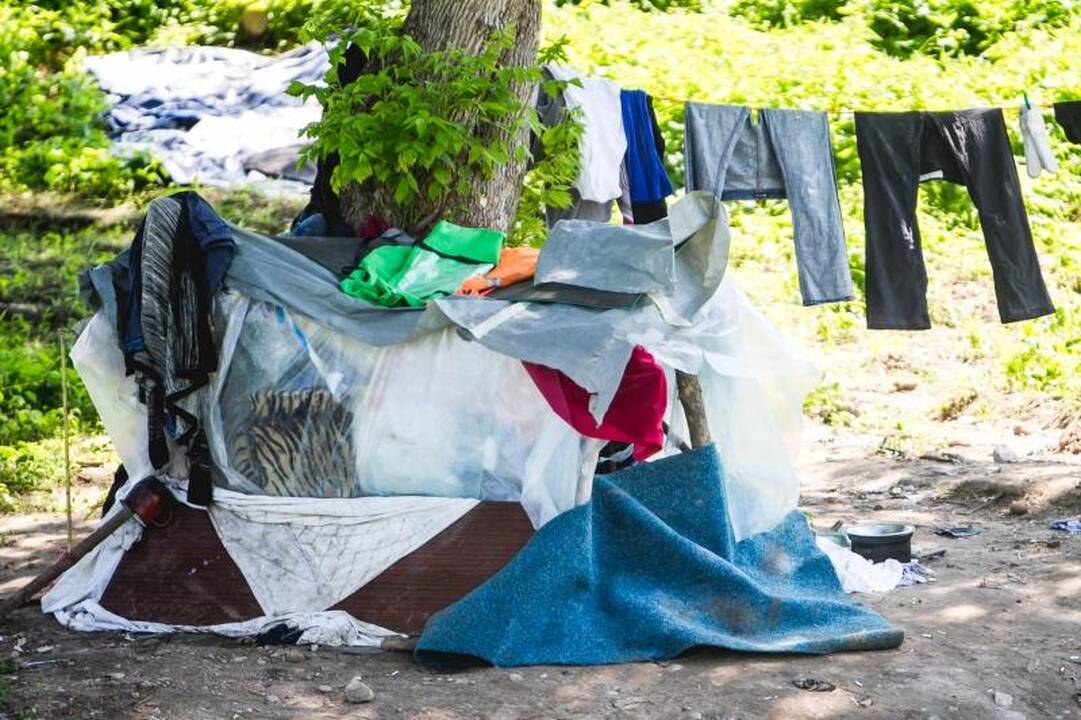 Prie Neries įsikūręs benamis: leiskit man numirti, kur aš noriu
