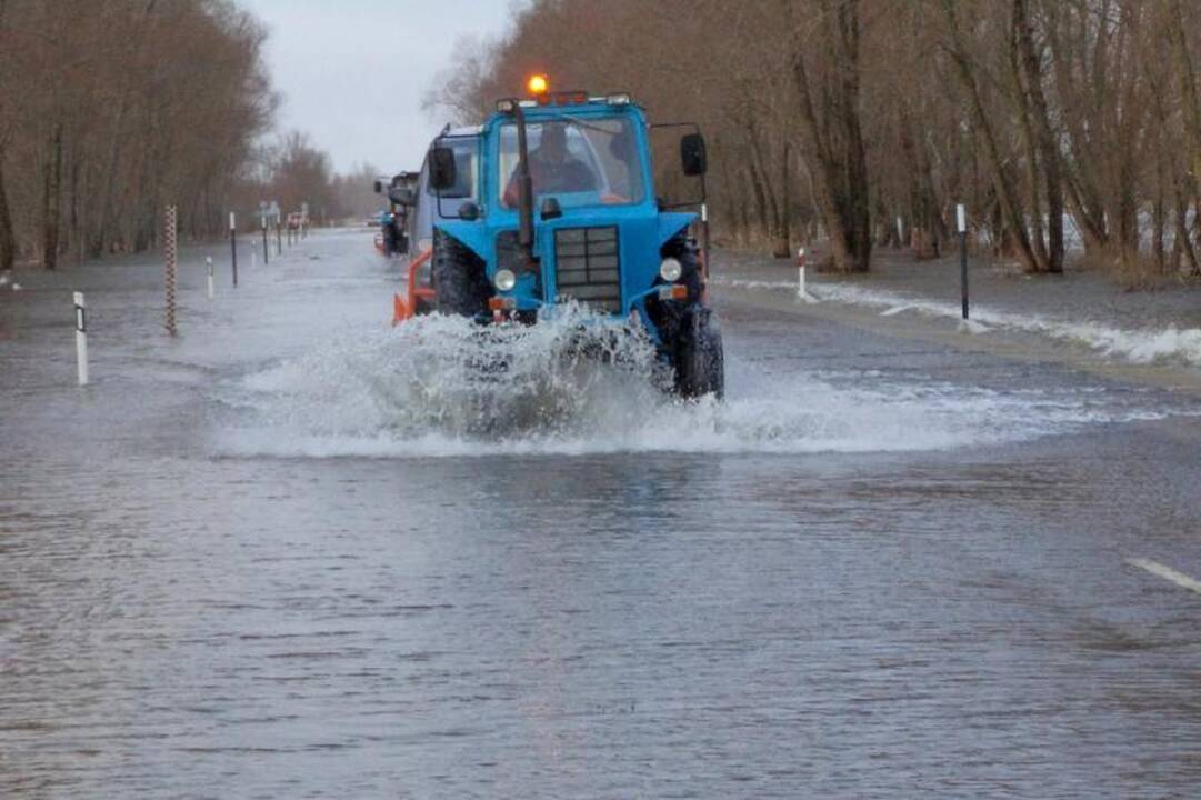 Rusnės salą užliejo netikėta potvynio banga (papildyta 14:37 val.)