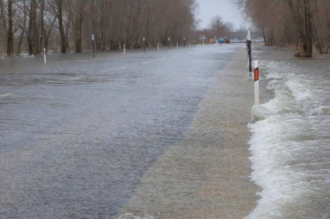 Rusnės salą užliejo netikėta potvynio banga (papildyta 14:37 val.)