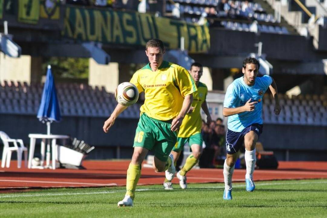 Dvejuose Lietuvos futbolo A lygos mačuose šeštadienį - 10 įvarčių