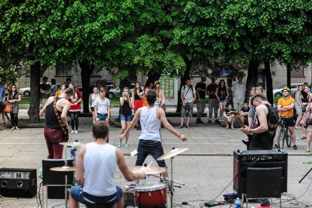 Visą dieną Kaunas pulsuoja muzikos ritmu