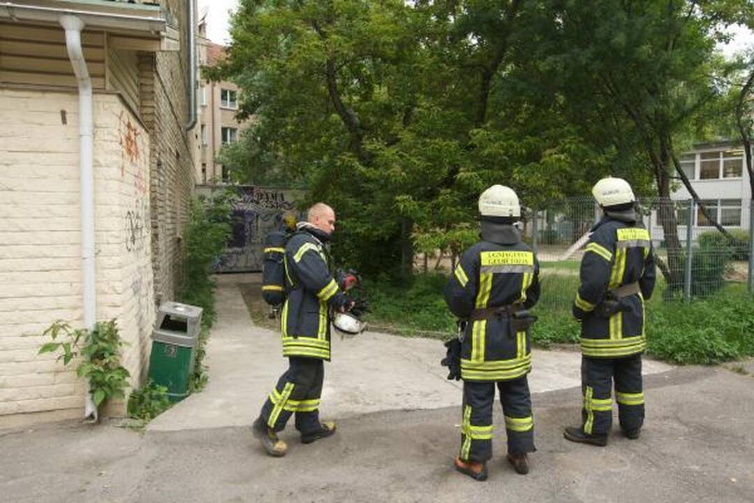 Gedimino prospekte - netikras gaisras