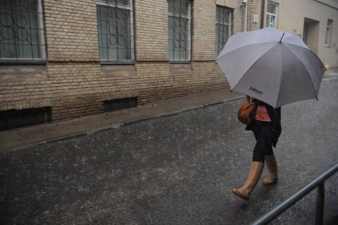 Liūtis Vilniuje: gatvės virto srauniomis upėmis